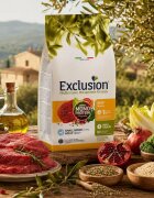EXCLUSION Mediterraneo Monoprotein Formula Small Breed XS-S Vită hrană uscată monoproteică câini 2kg